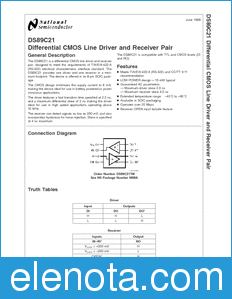 National Semiconductor DS89C21 datasheet