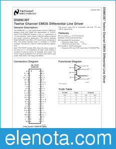 National Semiconductor DS89C387 datasheet