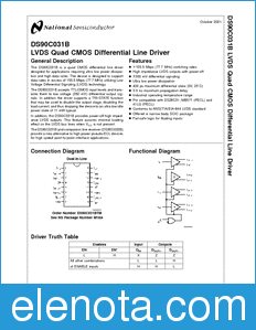 National Semiconductor DS90C031B datasheet