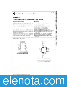 National Semiconductor DS90C031 datasheet