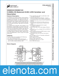 National Semiconductor DS90C241 datasheet