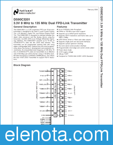 National Semiconductor DS90C3201 datasheet