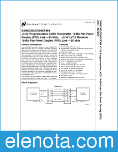 National Semiconductor DS90C363 datasheet