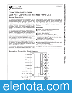 National Semiconductor DS90C387A datasheet