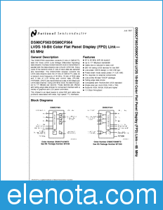 National Semiconductor DS90CF563 datasheet