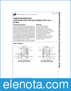 National Semiconductor DS90CF583 datasheet