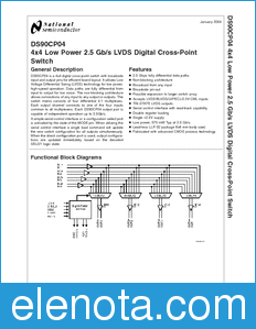 National Semiconductor DS90CP04 datasheet