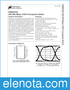 National Semiconductor DS90CP22 datasheet