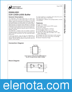National Semiconductor DS90LV001 datasheet