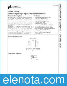 National Semiconductor DS90LV017A datasheet