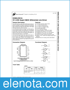 National Semiconductor DS90LV031A datasheet