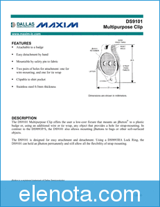 MAXIM - Dallas Semiconductor DS9101 datasheet