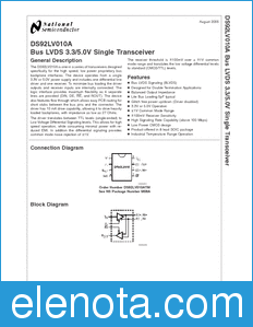 National Semiconductor DS92LV010A datasheet