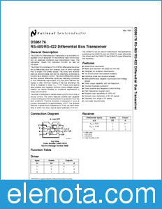 National Semiconductor DS96176 datasheet