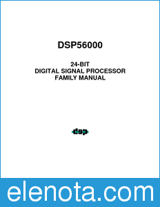 Motorola DSP56000FMCOVER datasheet