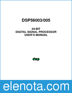 Motorola DSP56005UM datasheet