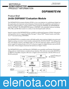 Motorola DSP56007EVMP datasheet