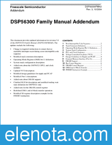 Freescale DSP56300FMAD datasheet