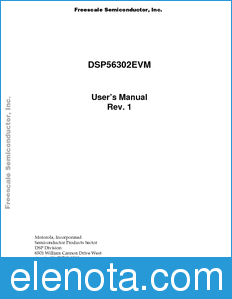 Freescale DSP56302EMUM datasheet