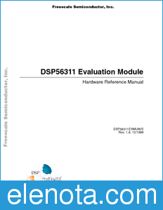 Freescale DSP56311EVMUM datasheet