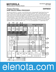 Motorola DSP56321PB datasheet