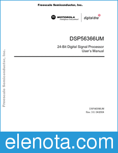 Freescale DSP56366UM datasheet