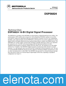 Motorola DSP56824DS datasheet