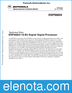 Freescale DSP56824DS datasheet