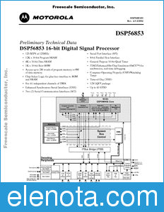Freescale DSP56853 datasheet
