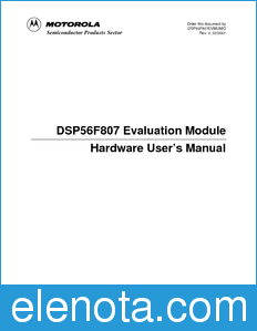 Motorola DSP56F807EVMUM datasheet