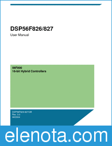 Freescale DSP56F826-827UM datasheet