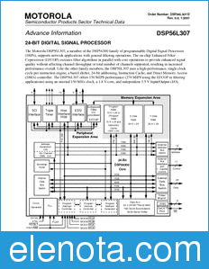 Motorola DSP56L307DS datasheet