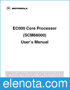 Motorola EC000UM datasheet