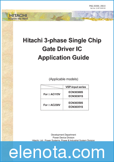 Hitachi ECN30301S datasheet