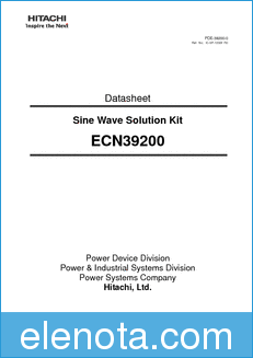 Hitachi ECN39200SP datasheet