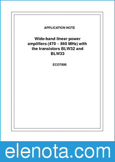 Philips ECO7806 datasheet