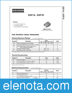 Fairchild EGF1B datasheet