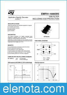 STMicroelectronics EMIF01-10005 datasheet
