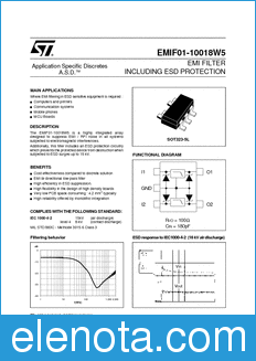 STMicroelectronics EMIF01-10018W5 datasheet
