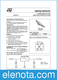 STMicroelectronics EMIF02-SPK01F2 datasheet