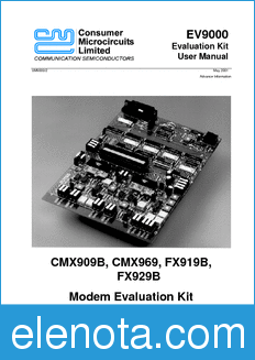 CML EV9000 datasheet