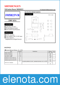 Shindengen F05B23VR datasheet