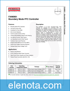 Fairchild Semiconductor FAN6961 datasheet