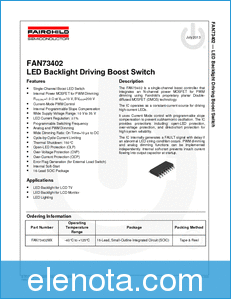 Fairchild  Semiconductor FAN73402 datasheet
