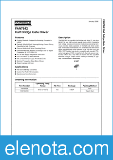 Fairchild FAN7842 datasheet
