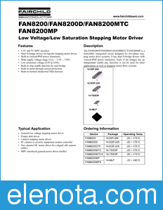 Fairchild FAN8200 datasheet