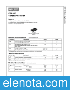 Fairchild FBR130 datasheet