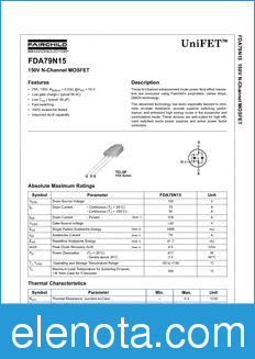 Fairchild FDA79N15 datasheet
