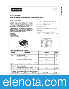 Fairchild FDC3601N datasheet