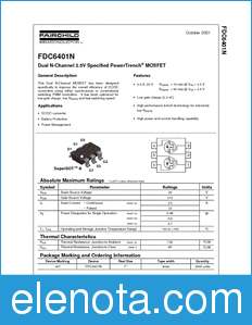 Fairchild FDC6401N datasheet